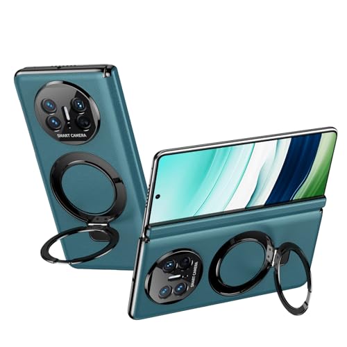 Étui Huawei Mate X5 en cuir de luxe vert antichoc premium