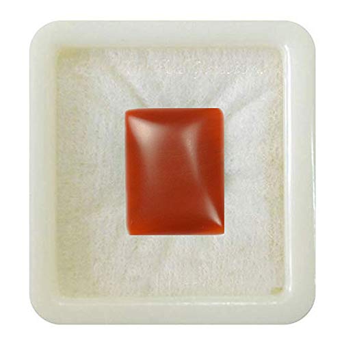 Image of Real Certified Carnelian Gemstone 2.25 Ratti 10.25 Ratti Raat-Ratua Upratna Meash Rashi Ratan Oval, Pear, Rectangle, Round Shape Chakra Healing Mangal (Mars) Stone Art and Craft Supplies
