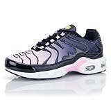Procity Unisex Damen Herren Dämpfung Sneaker Sportschuhe leichte Laufschuhe Black Pink 38