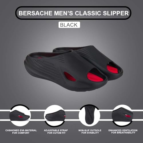 Image of BERSACHE Soft Classic Casual with Regular wear with Ultra Soft & Flexibility Technology Slipper for Men's /Boy's Beige