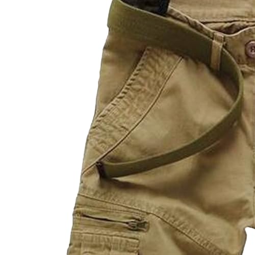 Shorts militares ligeros para hombre con bolsillos con cierre miniatura 4
