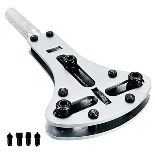 JEWEL TOOL Jumbo Case Opener | Specialist for Waterproof Cases | 4 Clamps, 12 Knobs | Satin Chrome Finish