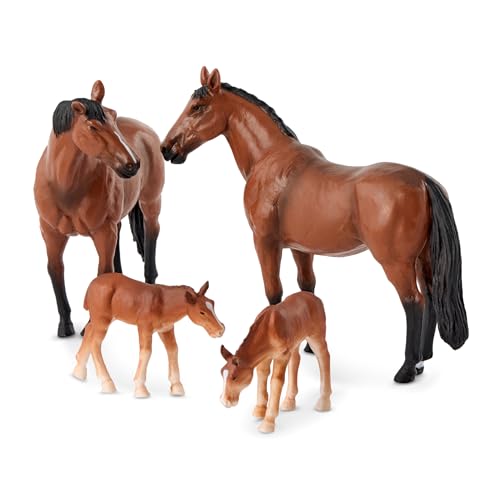 TERRA by Battat - Quarter Horse Familie - Spielzeug Pferd - Pferd Figur - Quarter Horse - Stalltiere