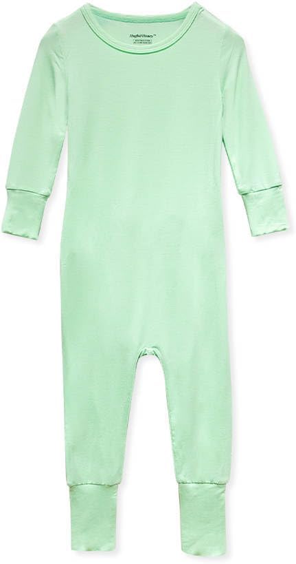 HUGH & HONEY SnugFlex™ Romper, Bamboo Viscose, Baby and Toddler Pajamas, No Zip with Convertible Hands and Feet Coverage