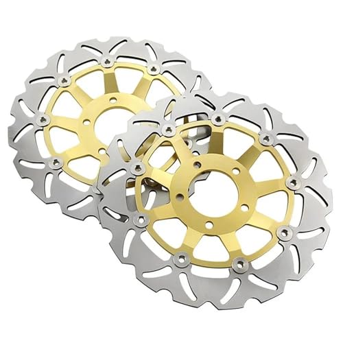 Paire de disques de frein avant dorés haute performance pour Suzuki GSX