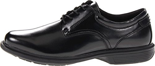 Image of Nunn Bush Mens Baker Street Plain Toe Oxford Lace Up with Kore Slip Resistant Comfort Technology