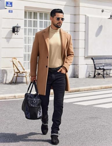 COOFANDY Mens Half Turtleneck T-Shirts Basic Thermal Shirts Casual Sweater - image 5