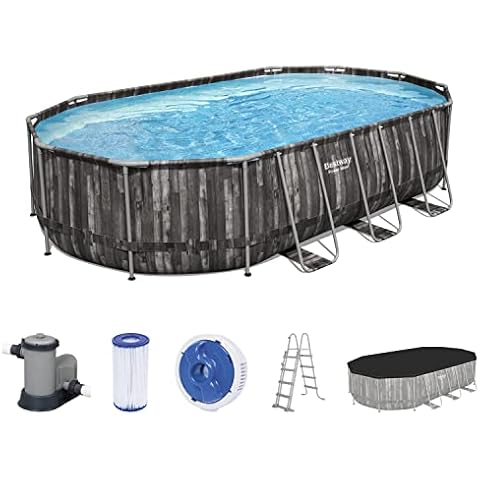 Baseinas Bestway Power Steel Oval 610cm Cover