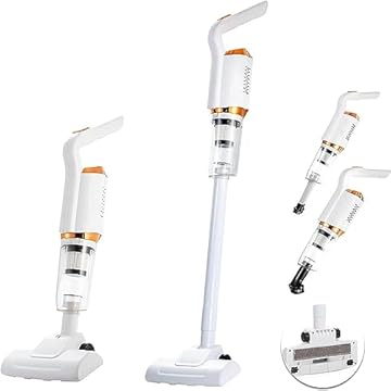 Aspirador Vertical De Pó Portátil C/Função Mop Multiuso 120W 7500pa 600ml 3 em 1 Filtro Lavável Recarregável USB Sem Fio Bivolt Sujeira Sofá Carro Casa Limpeza Extra Forte Funcional Modelo: FH-268