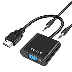 Vinmooog HDMI auf VGA Adapter mit Audio