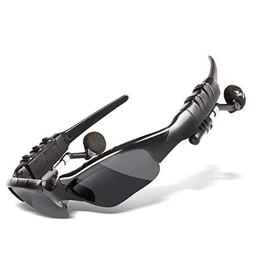 Vomoco 6T Bluetooth Sunglasses Headphones Stereo Wireless Sport Riding Song Call Ear Buds Earphone for All Smartphone Device (Random Colour)