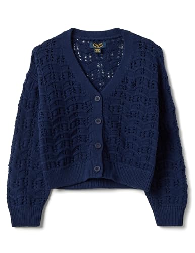 Cardigan bleu fille OVS Kids en pur coton anti-irritation pour enfant