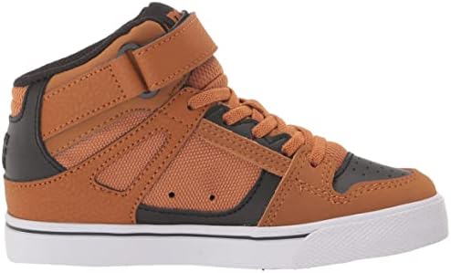 DC Unisex-Child Pure HIGH-TOP Skate Shoe, Wheat/Black, 3 US Little Kid | Image 5