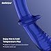 Satisfyer Double Crystal | 20cm | Dildo del punto G | Dildo de vidrio | Vidrio de borosilicato | Estructura lisa y estriada para mayor estimulación | Mango y base ancha para sesiones seguras