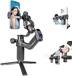 FeiyuTech SCORP Mini 3 Stabilisateur Gimbal pour Smartphone, intégré AI Module de suivi & Ventilateur de refroidissement, 2KG Charge utile 3-Axis Téléphone Gimbal avec conception intégrée de poignée, stabilisateur Gimball pour iPhone & Android