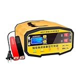 Batterieladegeräte Für Automobile 12 Volt,12V 24V Automobil Batterieladegerät - Mit Automatischer Abschaltung und Digitalem Wartungsgerät - für Automobil Golfwagen SUV Limousine Motorrad Außenbereich