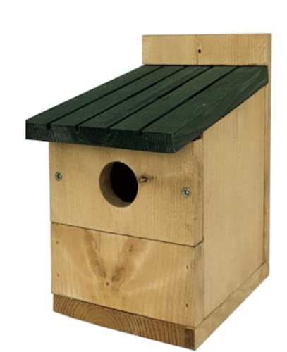 Multinester Nest Box with Green Roof x 1 Wooden Wild Bird House SMF