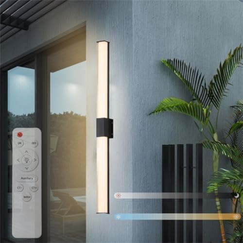 Applique murale extérieure IP65 étanche avec télécommande pour varier la lumière à distance