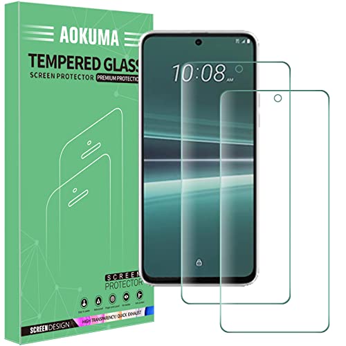 AOKUMA Protector de Pantalla para HTC U23 Pro, [2 Unidades] Cristal Templado para HTC U23 Pro Fácil...