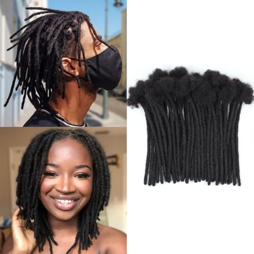 Vecago 6 inch 50 Strands Loc Extensions Human Hair,...