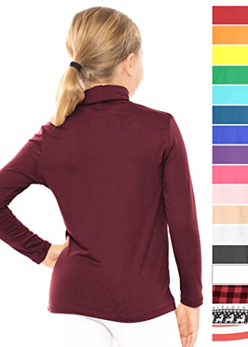 Image of STRETCH IS COMFORT Girl's Oh So Soft Long Sleeve Turtleneck | Youth Size 2-16