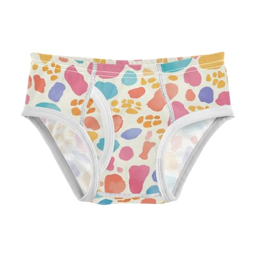 KLL Leopard Print Toddler Boys Pure Cotton Underwear Briefs Cute Undies