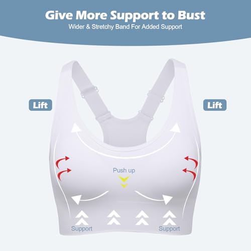 Image of Sports Bra, Workout Tops for Women, Medium Impact Strappy Padded Sports Bras for Women High Support