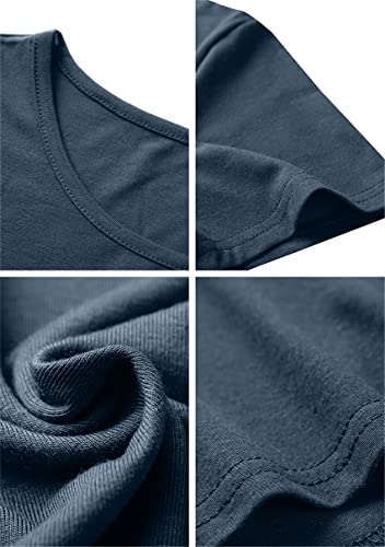 Robe d'été décontractée fluide bleu taille 3XL au tombé impeccable - 3