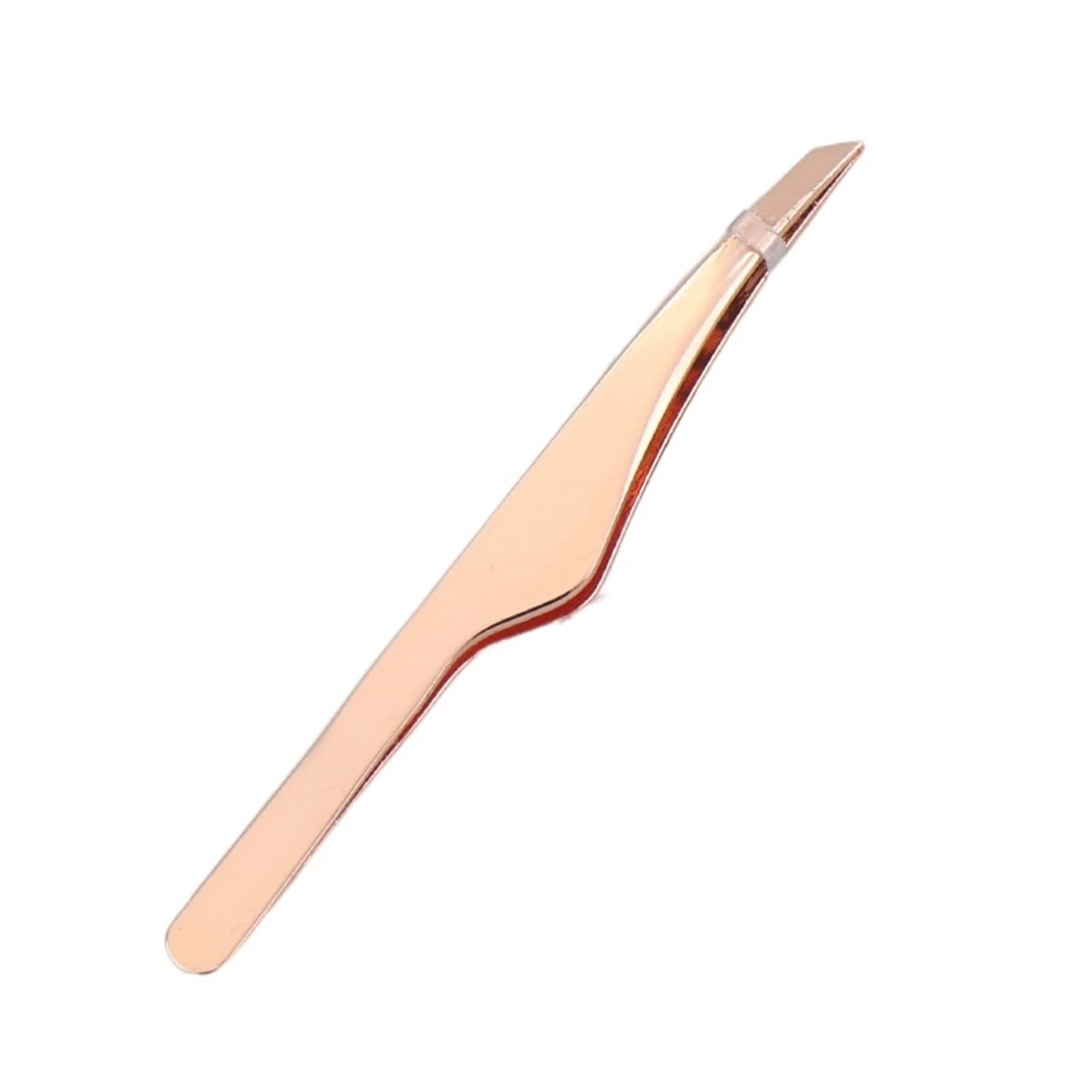 JINGYAN Pęsety Professional Slanted Stainless Steel Hair Removal Clip Eyebrow Face Remover Tweezers Plucking Makeup Tools(Pink)