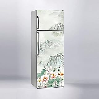Buzdolabı Sticker Kaplama Dolap Kaplama Etiketi Ressam Çiçek