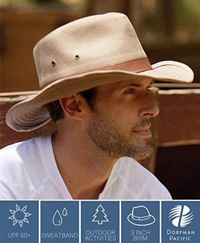Dorfman Hat Co. Men's Twill Outback Hat - Image 6