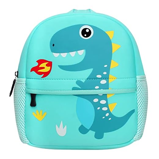 TEAMEN Mochila infantil niños pequeños, mochila escolar, diseño animal, mochila infantil para niños de 2 a 5 años, (Dinosaurio)