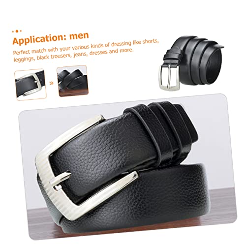 Men Adjustable Waist Belt for Jeans Stylish Casual Gentlemen Belt for Husband Dad Boyfriend Easy to Use Buckle Style3