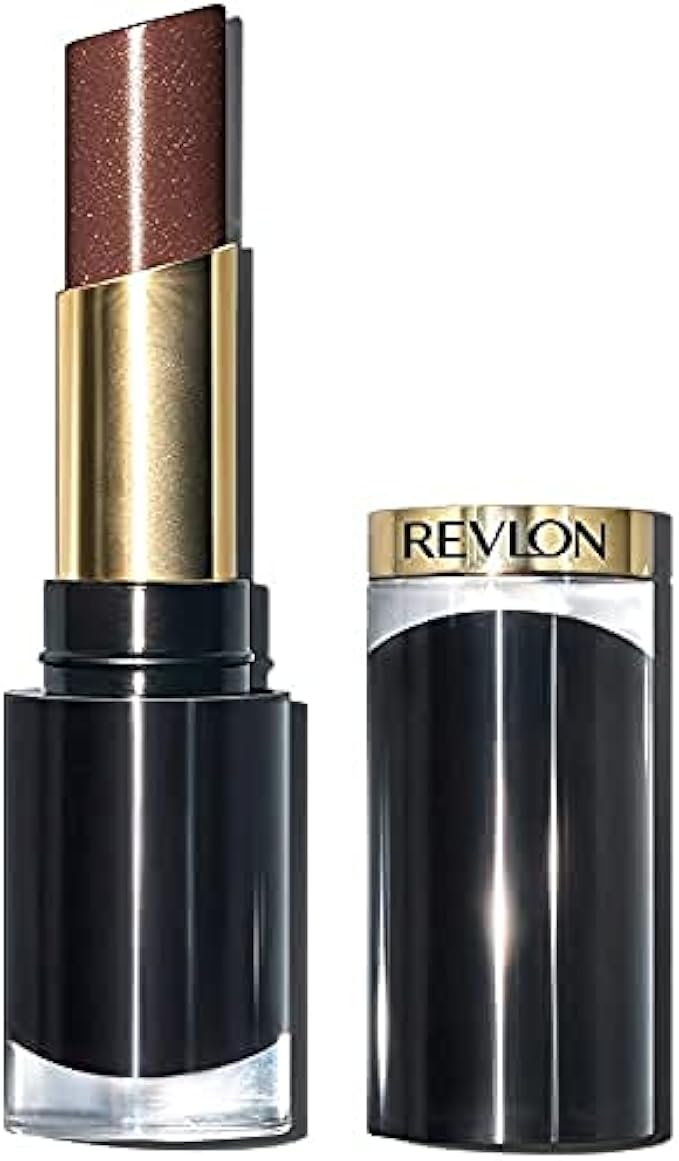 REVLON Super Lustrous Glass Shine Lipstick, Flawless Moisturizing Lip Color with Aloe, Hyaluronic Acid and Rose Quartz, Toasting Glasses (009), 0.15 oz