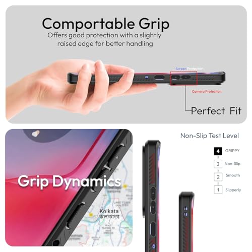 Image of KAPAVER Impulse Back Cover Case for Motorola Edge 50 Pro (Kolkata-Black, GPS Edition)