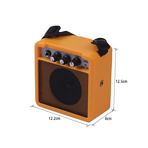 KOCAN Mini amplificateur de guitare 5W, haut-parleur avec entrées 3.5mm et 6.35mm, sortie 1/4 pouces, prend en charge le réglage du Volume et de la tonalité, Overdrive,ampli guitare ampli guitare acou - Les Beatles, Paul McCartney, John Lennon, RIngo Starr, George Harrison KOCAN Mini amplificateur de guitare 5W, haut-parleur avec entrées 3.5mm et 6.35mm, sortie 1/4 pouces, prend en charge le réglage du Volume et de la tonalité, Overdrive,ampli guitare ampli guitare acou – Image 4