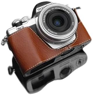 Gariz XS-CHEM10IICM Geniune Leather Half Case for Olympus E-M10II EM10II Camel Brown
