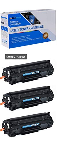 Inksters Compatible Black Toner Cartridge Replacement for Canon 137 PT137 - Compatible with imageCLASS MF212W MF216N MF227DW MF229DW (3 Pack)