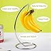 Buumin Banana Tree Hanger, Stainless Steel Banana Hanging Bracket Wire Banana Tree Stand,Fruit Bowl For Kitchen Counter, Keep All Your Bananas Fresh