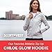 SCOTTeVEST Glow Hoodie for Women - 18 Hidden Pockets - Lightweight Zip Up Sweatshirt for Travel & More (Midnight, Large)