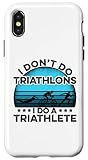 Photo Gallery custodia per iphone x/xs i dont do triathlon i do a triathlete running swimming bike Photo Gallery custodia per iphone x/xs i dont do triathlon i do a triathlete running swimming bike