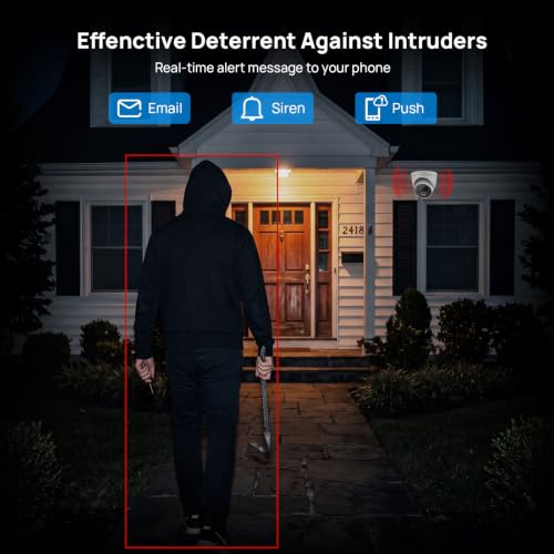 Image of VIKYLIN 4MP PoE IP Camera Outdoor,4MP Starlight PoE Security Turret Camera with IVS /Human Vehicle Detection,2.8mm Lens@25fps,98ft EXIR2.0 Night Vision,MicroSD 256GB,NDAA Compliant, DMSS /SmartPss Lite