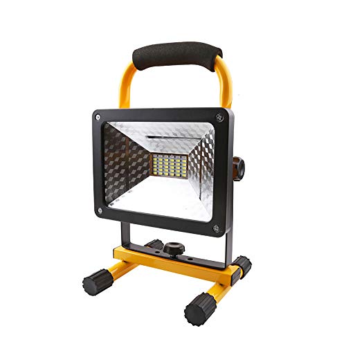 T-XYD Luces de inundación del LED, luz de inundación de 50W 3 Niveles Ajustables a Prueba de Agua roja y Azul de luz Intermitente de Advertencia