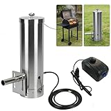 Kaltrauchgenerator aus Edelstahl, Raucherzeuger für Räucheröfen Smoker mit Pumpe, Edelstahl Kaltrauchgenerator für Räucherofen Kaltraucherzeuger Smoker Raucherzeuger BBQ Rauch-Erzeuger