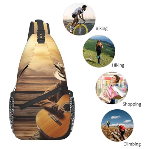 Bolso cruzado occidental para hombres y mujeres miniatura 6
