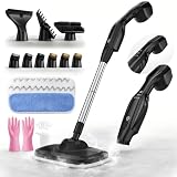Nettoyeur Vapeur 17 En 1, Balai Vapeur Avec Nettoyeur À Main, Chauffage Rapide 30 S, Nettoyeur Vapeur Haute Pression 1000W, Steam Cleaner Pour Sols, Carrelage, Vitres, Cuisine, Salle De Bain