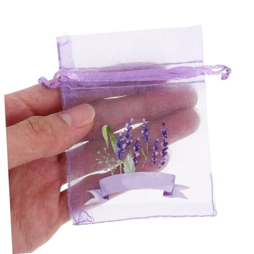 20 bolsas con cordón lavanda malla Cabilock miniatura 3