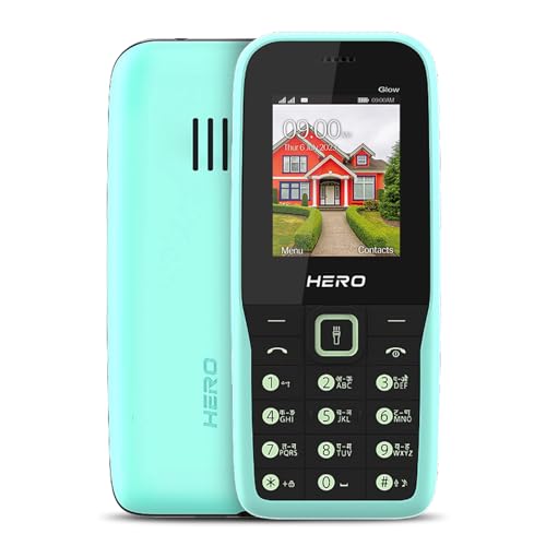 Image of Lava All-New Hero 600i Glow Keypad Mobile Phone with Long Lasting Battery | 10 Regional Languages Support | Auto Call Recording | Wireless FM with Recording and 32 GB Expandable Storage | Mint Green