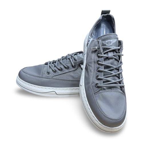Image of N P Style Casual Sneakers, Canvas Low-Top with White Sole, Lace-up Design, Shoes for Men