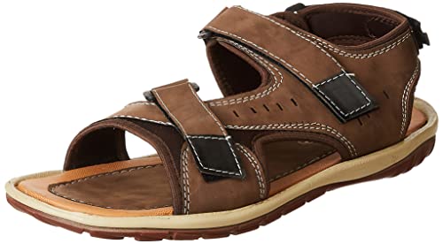 Image of Centrino Men's Sandal |Fisherman EVA Sandals with Cushioned Insocks, Hook & Loop Strap | Trendy and Sporty Design, Premium Upper, Closed Sandal - For Spring Summer Travelling, Walking (2332)